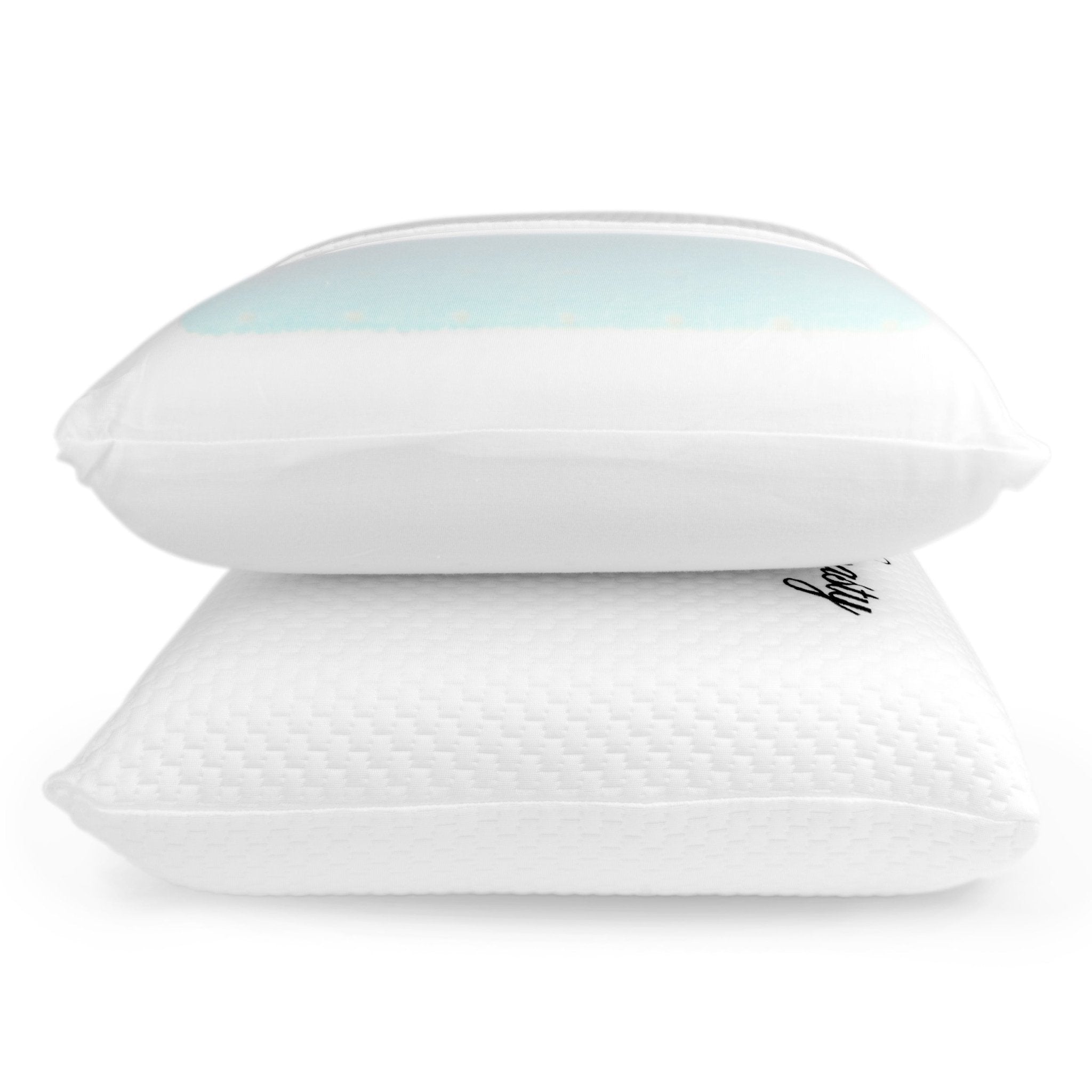 2 Coolbreeze Gel Memory Foam Pillows - DynastyMattress